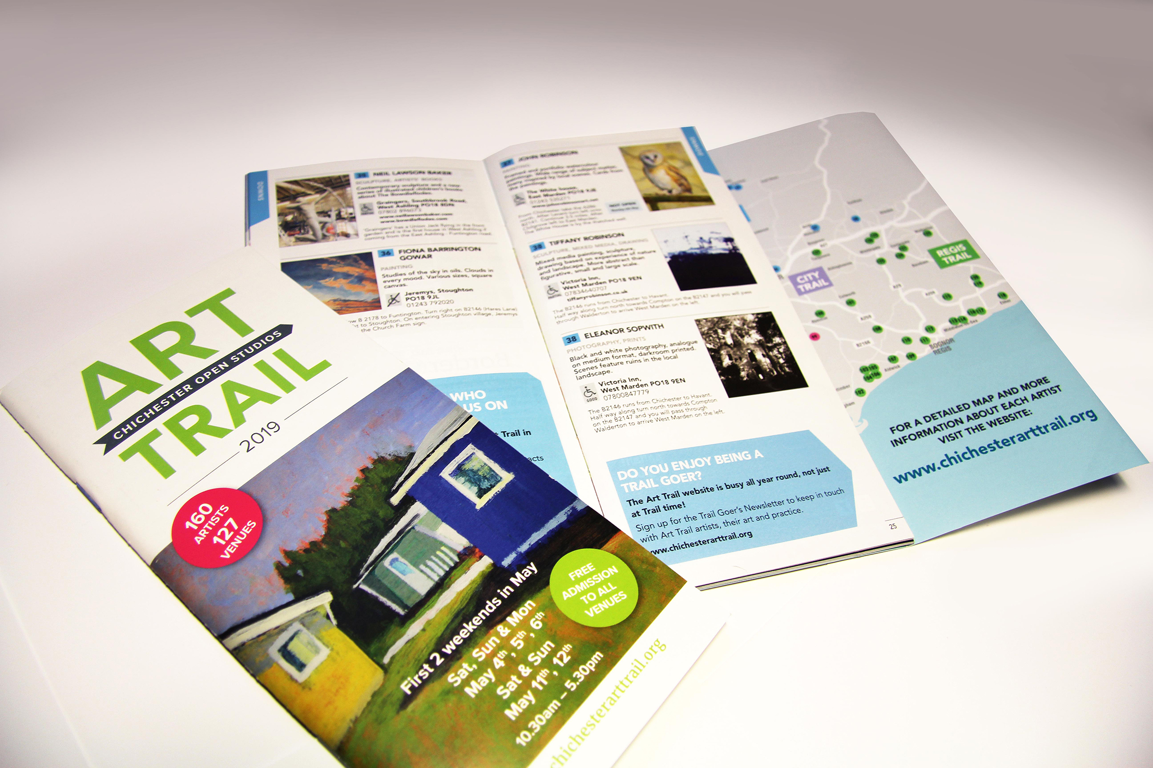 Chichester Art Trail Brochure Design - Profile Design